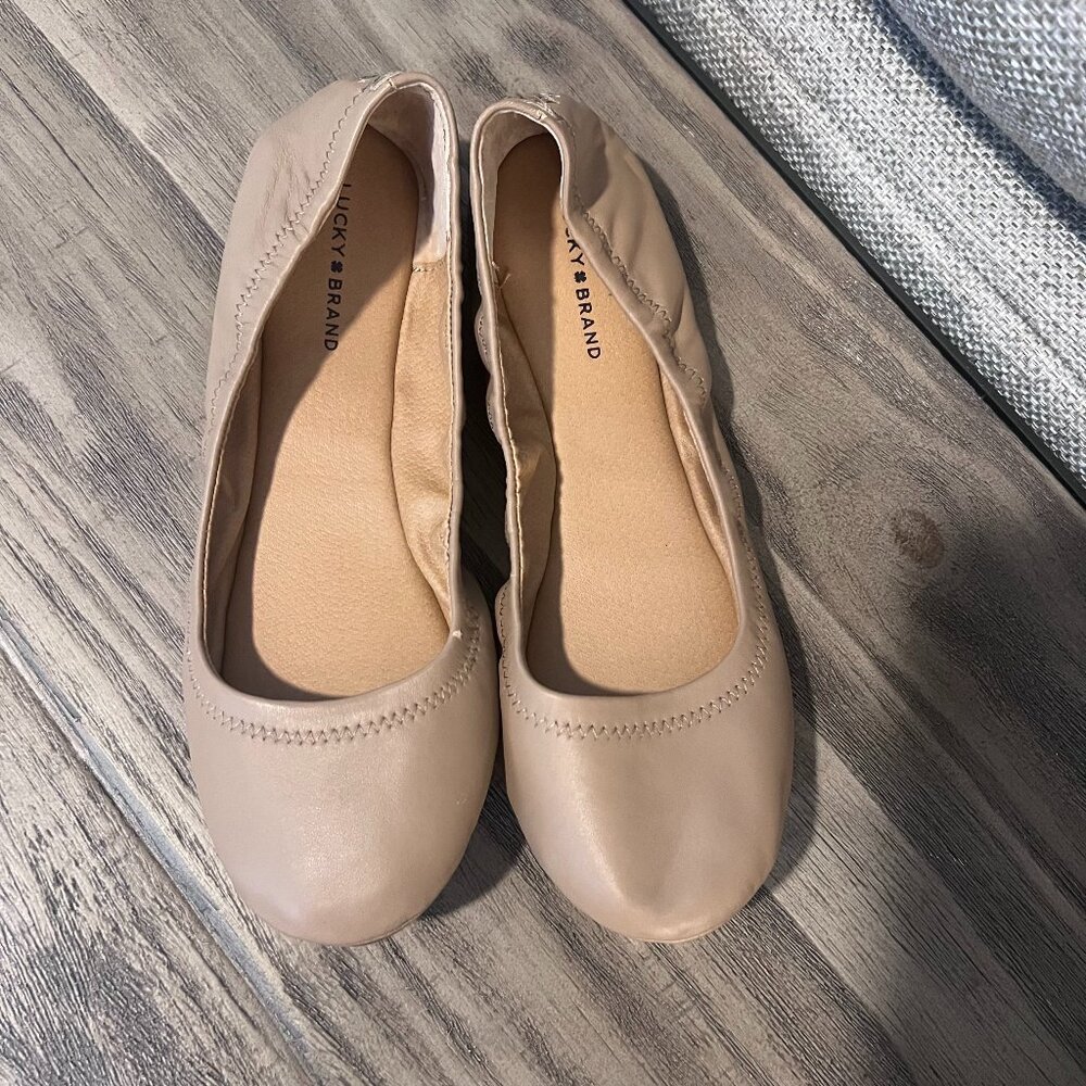 NEW Lucky Brand Emmie Ballet Flat, 8 wide, 381/2
